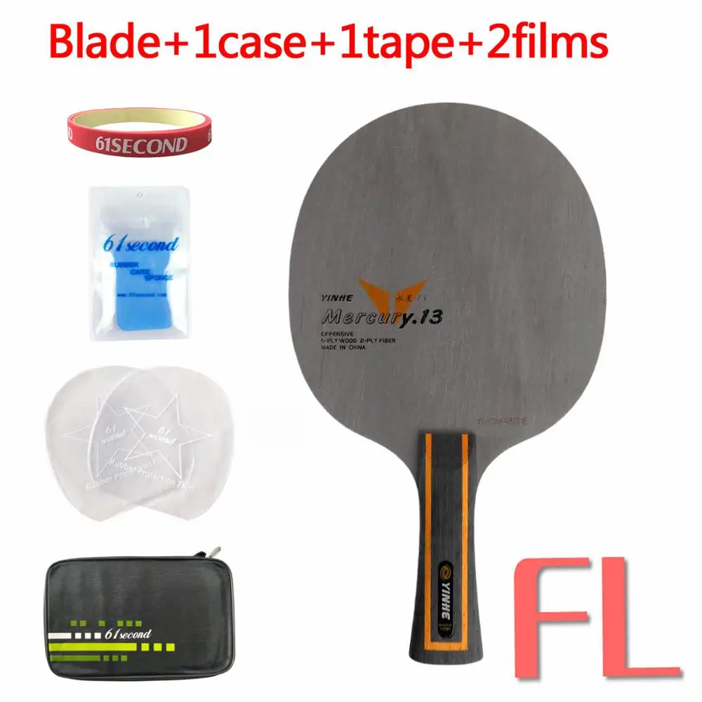 FL with F 1 case Yinhe Млечный Путь галактики Меркурий. 13 Y-13 Y13 Y 13 настольный теннис пинг понг лезвие - Цвет: FL with F 1 case