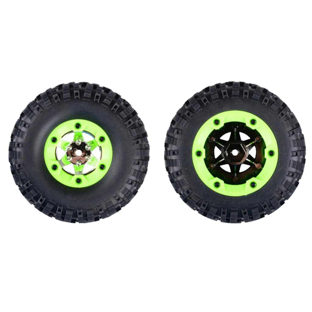 

RC Right Rubber Tires Metal Wheel Set for WLtoys 12428 RC Car Spare Parts