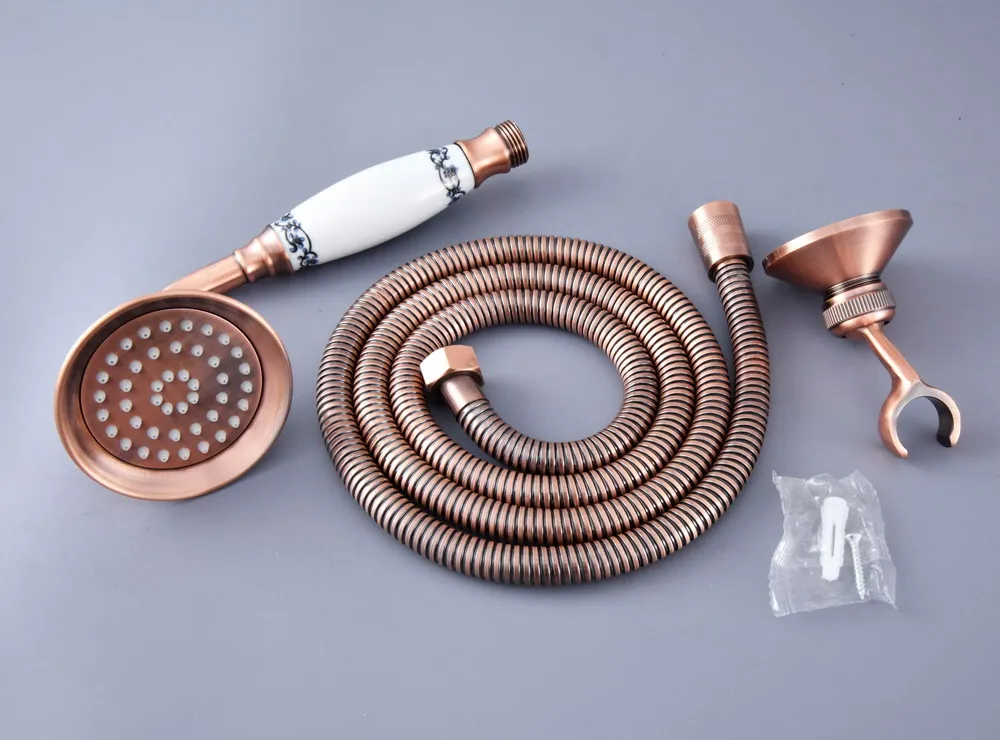 Античная красная медная латунь телефонная форма ручной распылитель кронштейн