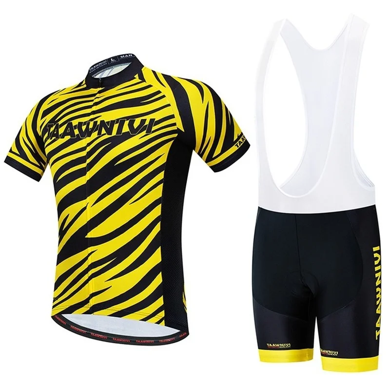 

Cycling clothes men's tiger pattern summer bicycle cycling suit short-sleeved breathable and moisture-absorbing