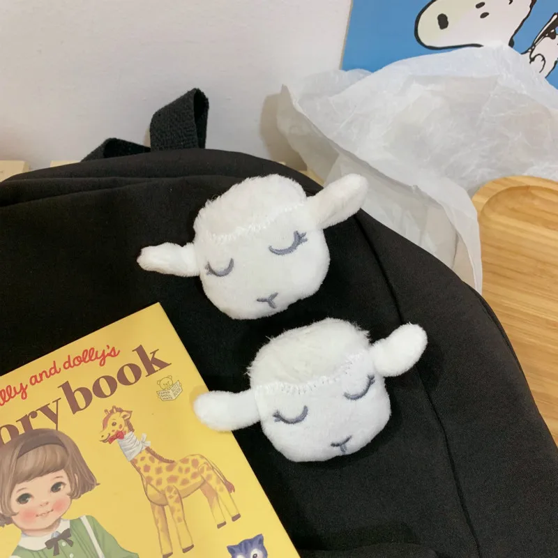 Корейская мультяшная милая плюшевая Овечка броши для женщин милый маленький