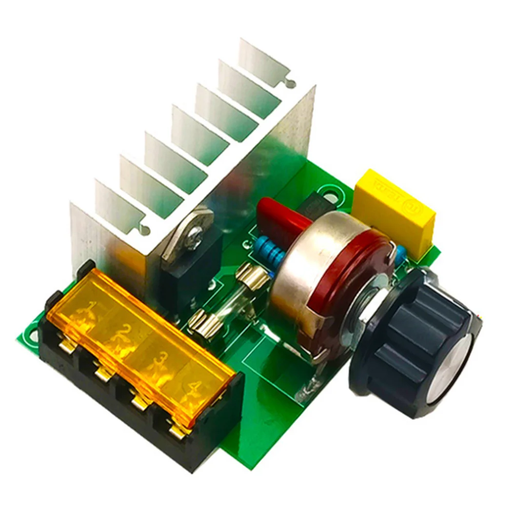 

4000W AC 220V SCR Electric Voltage Regulator Motor Speed Controller Dimmers Dimming Speed With Fuse Popular