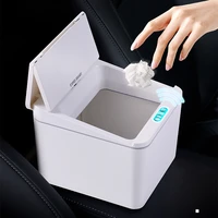 mini trash can automatic touchless smart infrared motion sensor rubbish waste bin for tablehomekitchen