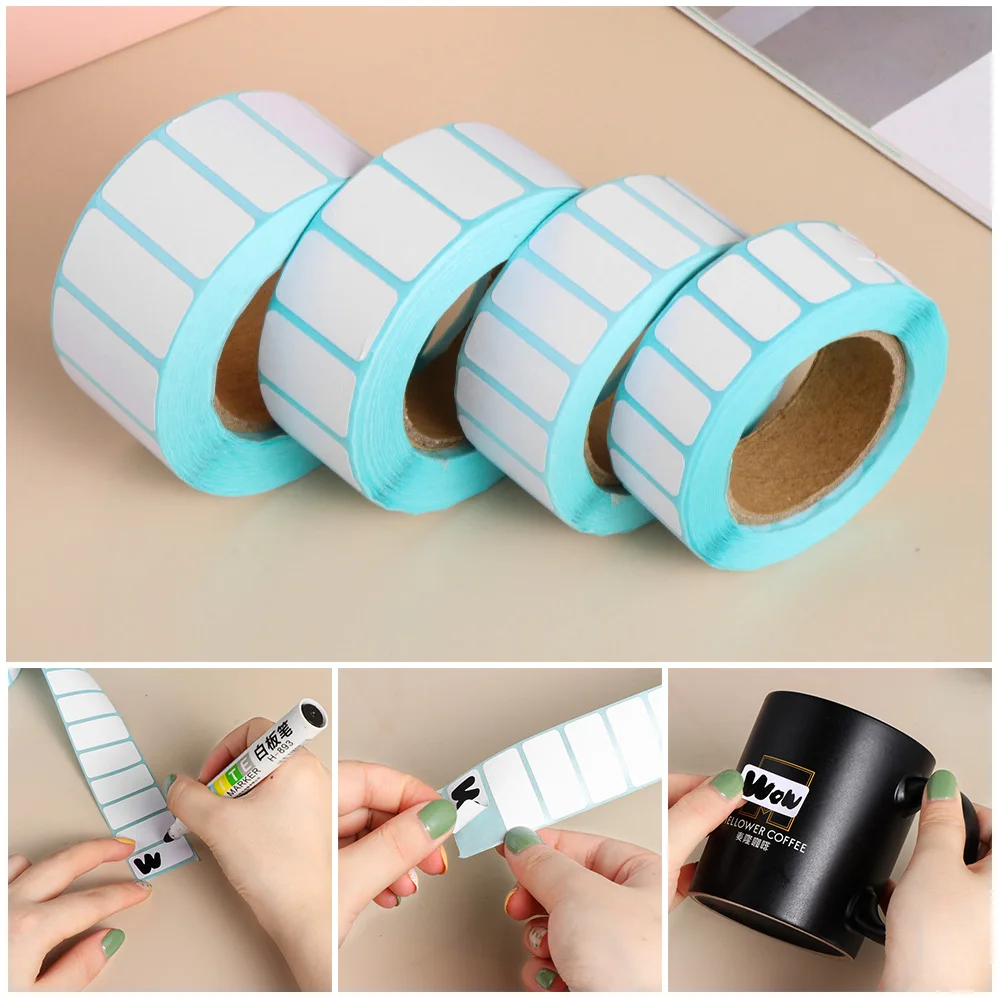 

Waterproof Thermal Sticker Adhesive Paper Package Label Supermarket Price Blank Tag Cards Print Supplies Cards Hot