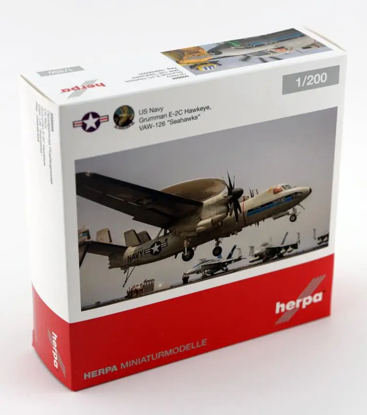 Herpa Wings США ВМС Grumman E 2C Hawkeye VAW 126 SEAHAWKS 1/200 литье под давлением самолет| |