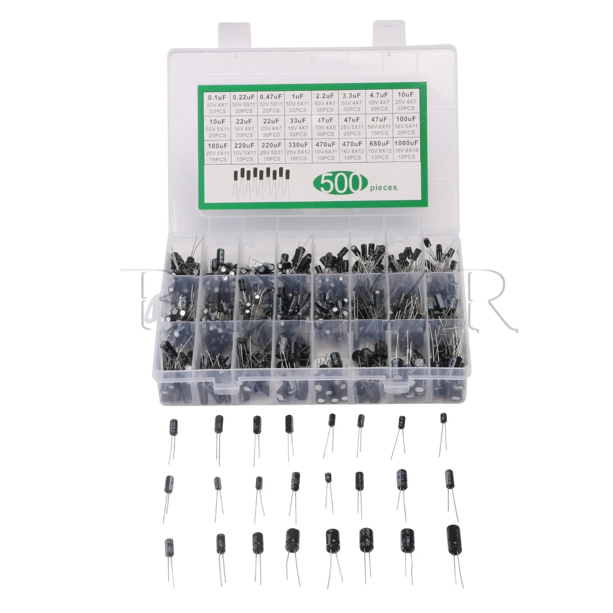 

BQLZR 500 x Range 0.1uF-1000uF Microwave Oven Capacitors Electronic Parts
