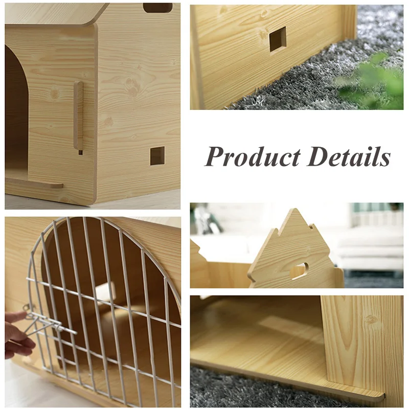 Домашние животные бинго кошка кровать из цельного дерева собачья будка с кенне