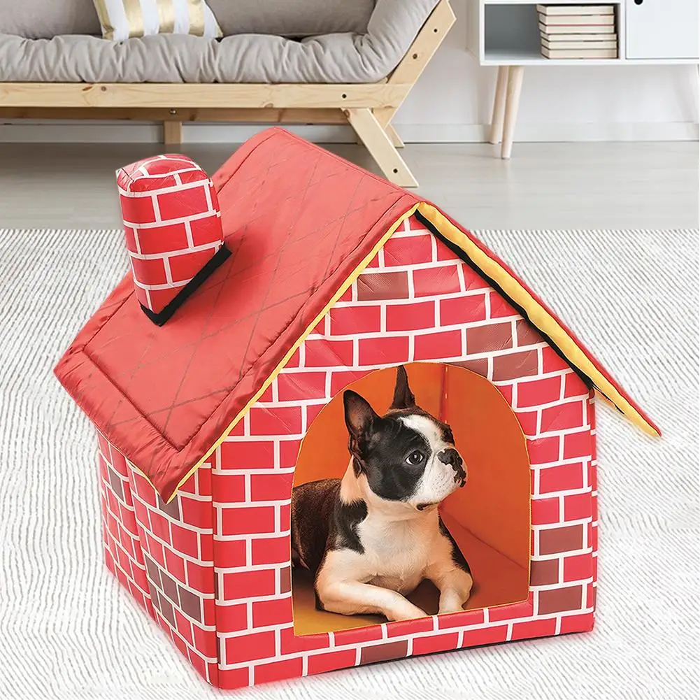 

Hot Sale Dog House Delicate Design Foldable Dog House Small Footprint Pet Bed Tent Cat Kennel Travel Dog Accessory