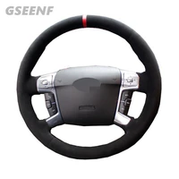 for ford mondeo 2007 2012 chia x s max 2007 car steering wheel covers wearable black hand stitched suede