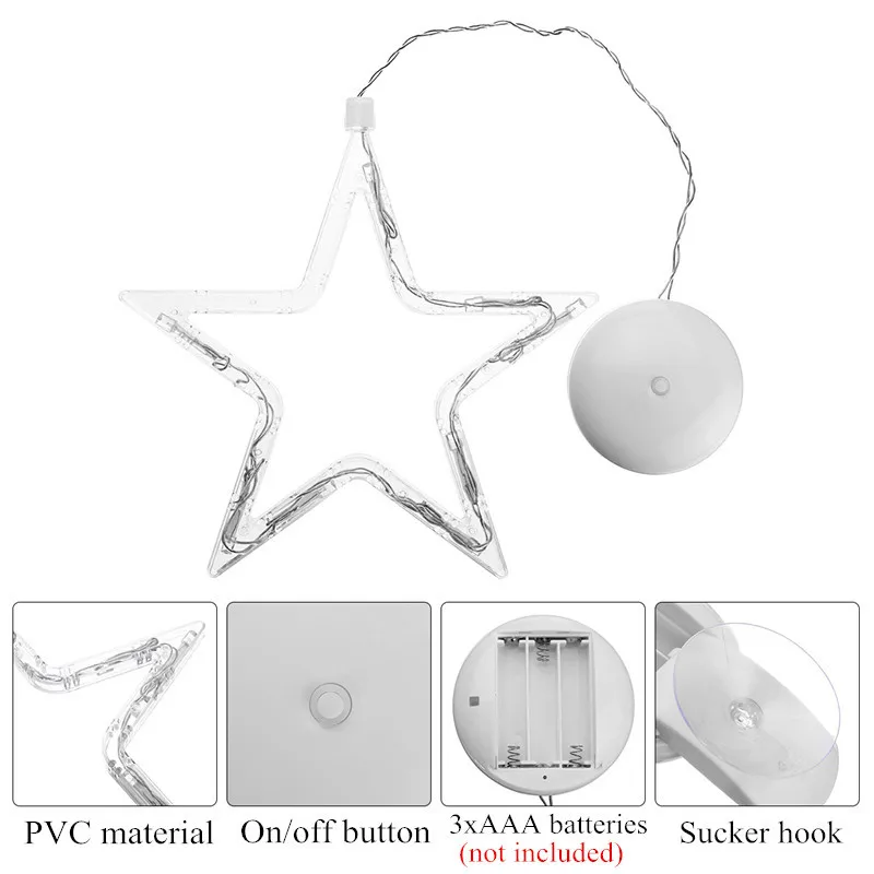 Рождественский струнный светильник s елочный колокольчик олень светодиодный