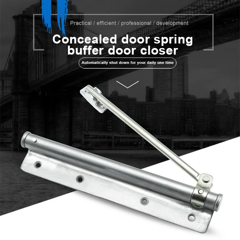 

Automatic Door Self-Closing Hinge Closer Buffer Durable for Home Office Store FKU66