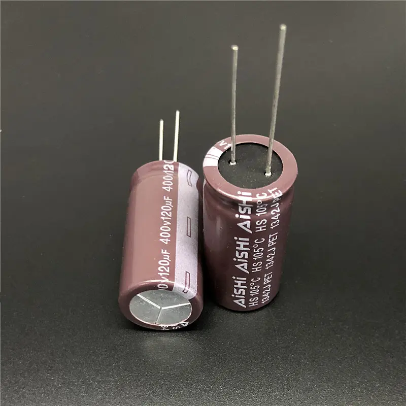 2 шт/10 шт 120 мкФ 400V Aishi HS серии 18x35 мм длительный срок службы 400V120uF для