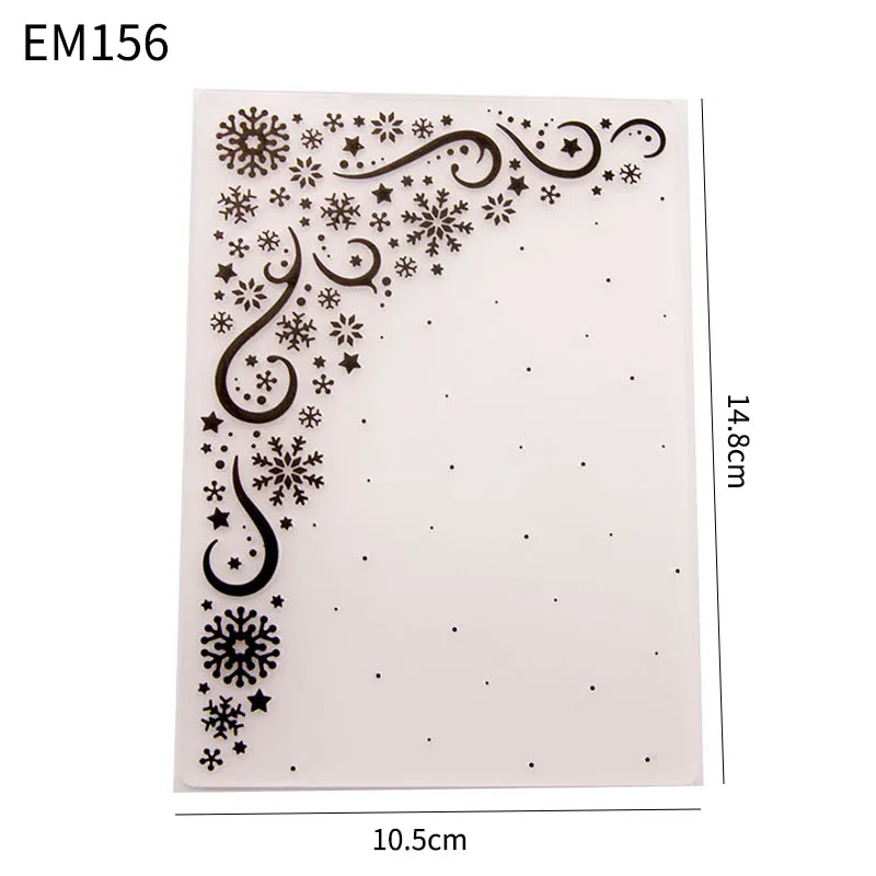 EM156 1 шт. DIY Скрапбукинг свадебные декоративные фотоальбомы Декор изготовление бумажных карт папки для Тиснения пластиковые экологически чистые трафареты - Цвет: EM156