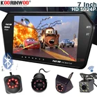 Беспроводная камера Koorinwoo, Full HD, 1024P, автомобильный монитор с камерой, медиа, Bluetooth, проигрыватель вызовов, SD, видео, FM, задняя камера