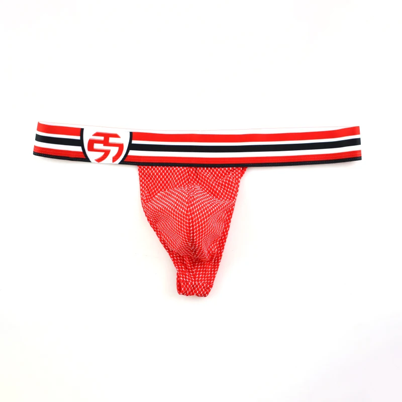 Мужские трусы бикини AIIOU черные танга стринги с карманом U образные выпуклые