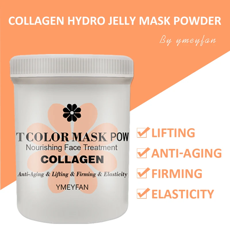 

Ymeyfan Collagen Powder Modeling Facial Mask Organic Moisturizing Peel Off Soft Hydro Spa Jelly Mask Powder With Hyaluronic Acid