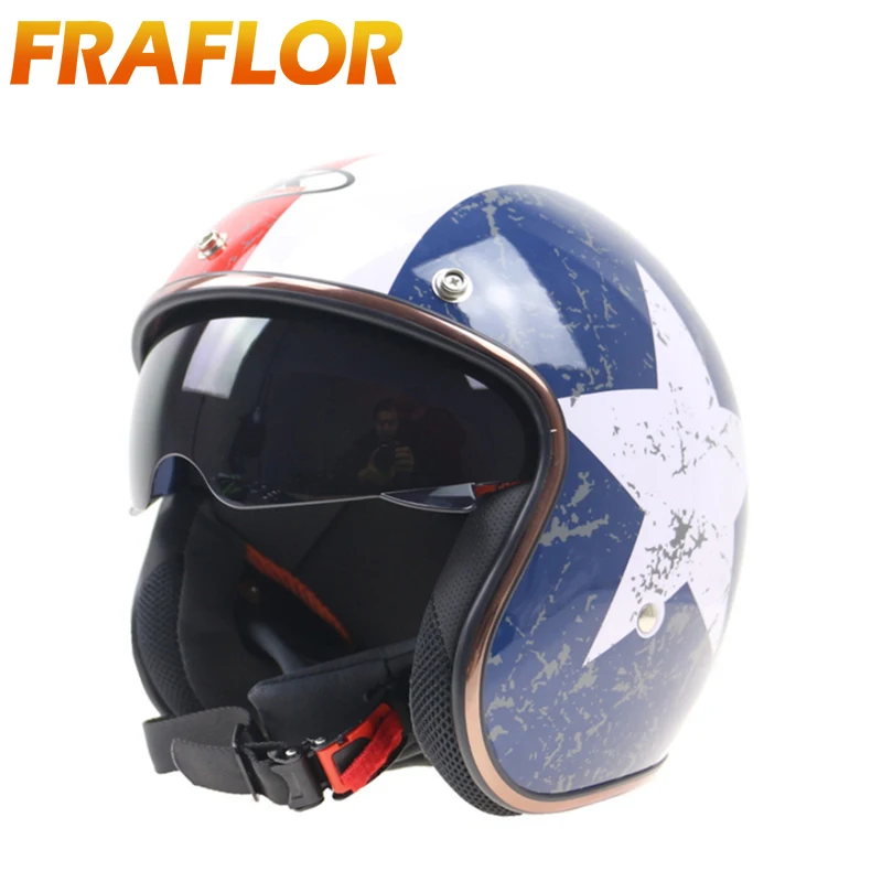 Индивидуальный мотоциклетный шлем унисекс Ретро полулокомотивная Кепка