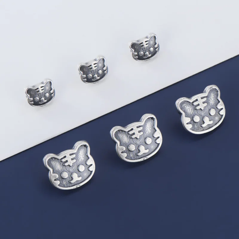 

Винтажные подвески из серебра 925 пробы с головой тигра