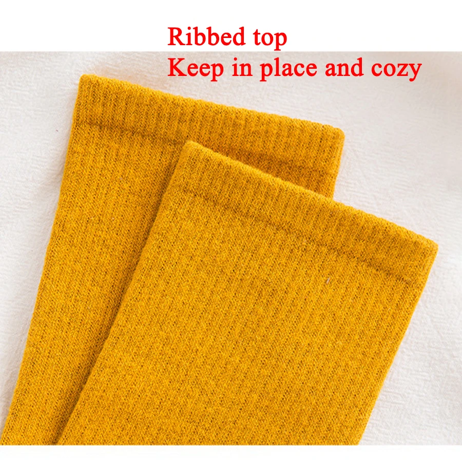 

Woman Socks Cotton Elegant Solid Color Black White Orange Yellow Blue Casual Harajuku Crew Style Beautiful Packing Gift 1 Pack