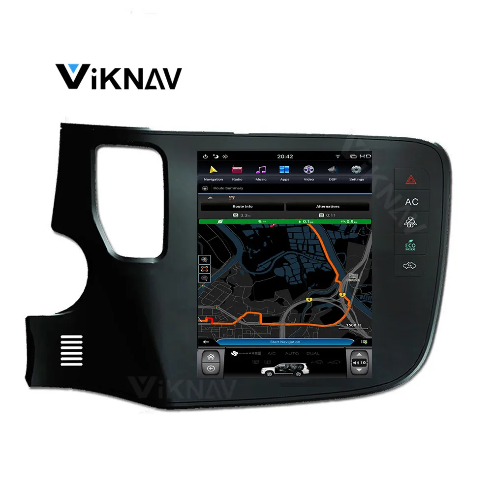 Система Android вертикальный экран автомобильный GPS навигация для-Mitsubishi OUTLANDER 2016-2019