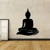 Design Buddha Wall Sticker Bedroom Vinyl Buda Art Decals For Living Room Religious Stickers Wallpaper Removable Home Decor A200