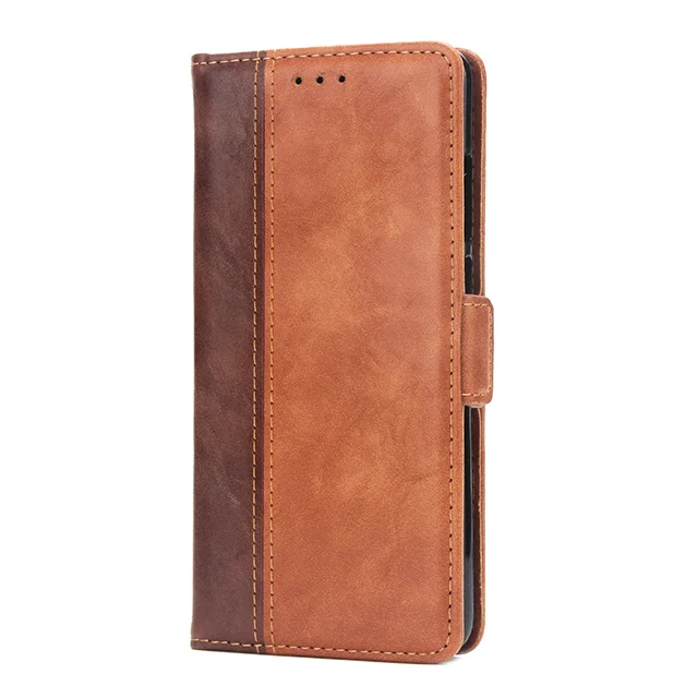 Brown Coque Note 7 Pro, простой модный роскошный кожаный чехол с откидной крышкой для пар, для Xiaomi Redmi Note7Pro, чехол для карт, Celular - Цвет: Brown