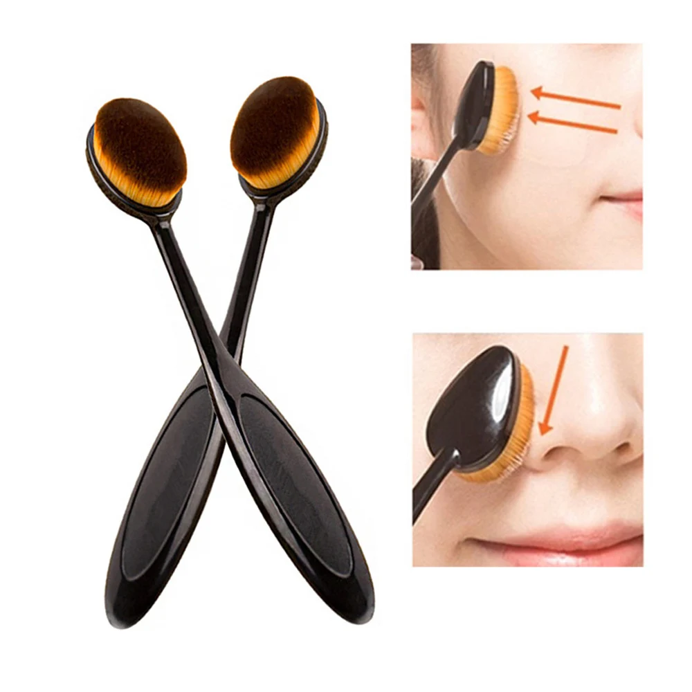 

1pc Soft Powder Big Blush Foundation Lady Makeup Brush Cosmetic Tool Make Up Cosmetic Large Single Brush Facial