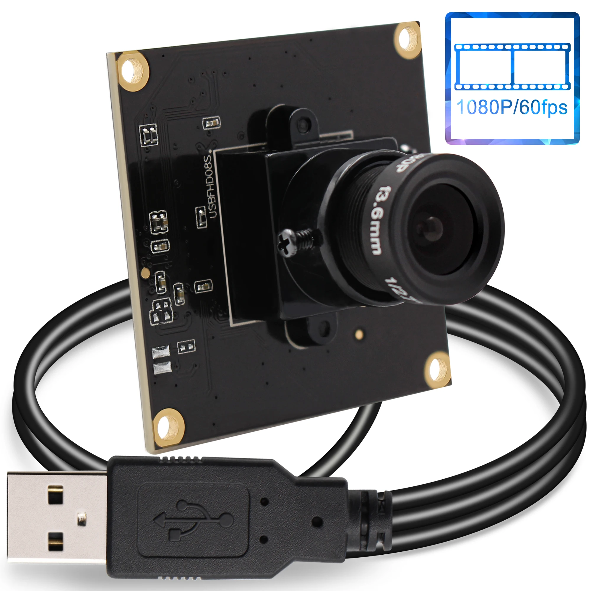 Модуль камеры 1080P 60fps CMOS OV4689 Full HD Usb плата для мини Windows Android Linux MAC USB веб