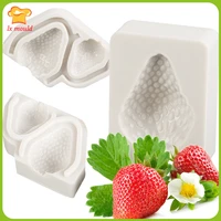 strawberry shape silicone mould fondant chocolate dry wear clay cake decoration molds