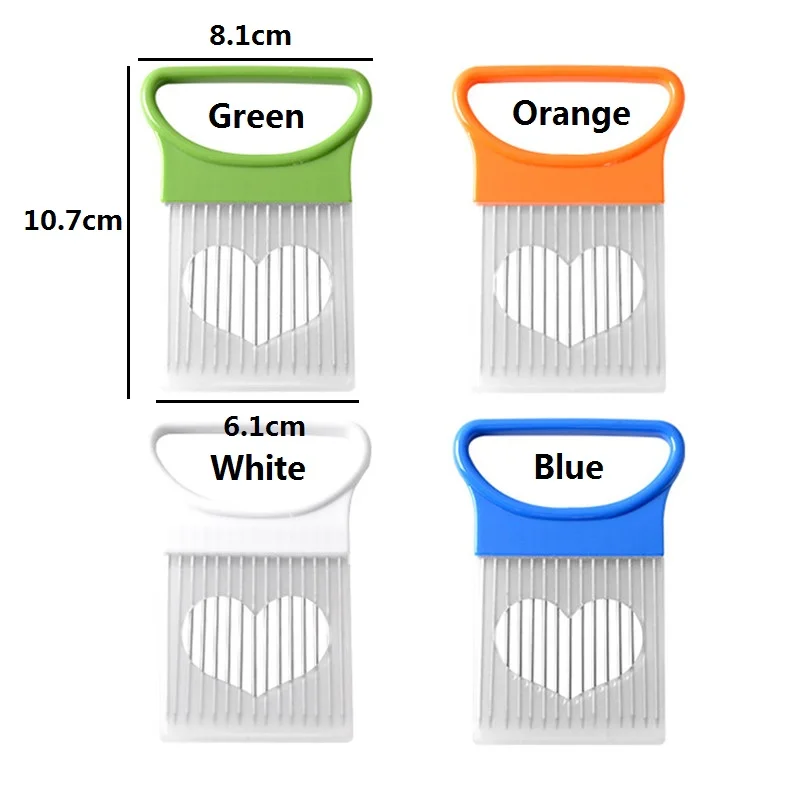 

Stainless Steel Onion Needle Onion Fork Vegetables Fruit Slicer Tomato Cutter Cutting Safe Aid Holder Kitchen Accessories Tools