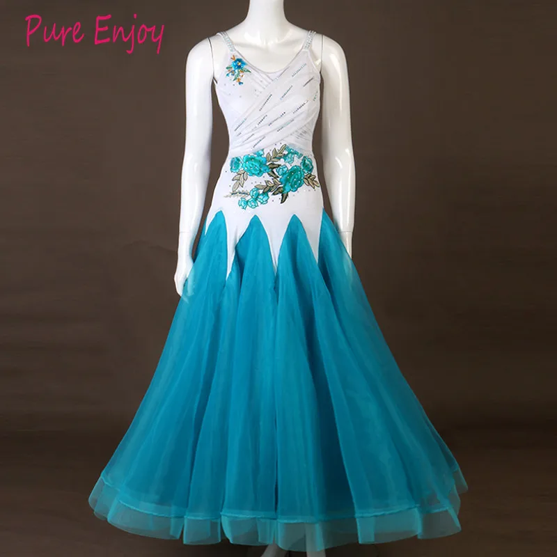 

New Waltz Dress Ballroom Dance Competition Dresses standard dance dresses women Custom luxury diamond embroidery dance dress