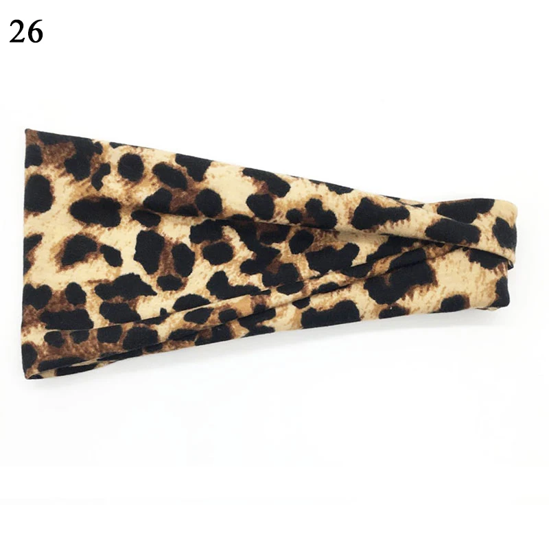 Богемный обруч для волос широкая повязка на голову Женская хлопковая эластичная