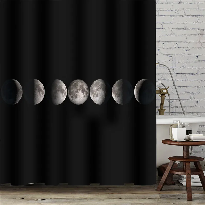 

Oil Painting Graffiti Shower Curtains Art Pattern for Bathroom Seaside Beach Sundown Scenery Bathroom Bathtub Waterproof Screen
