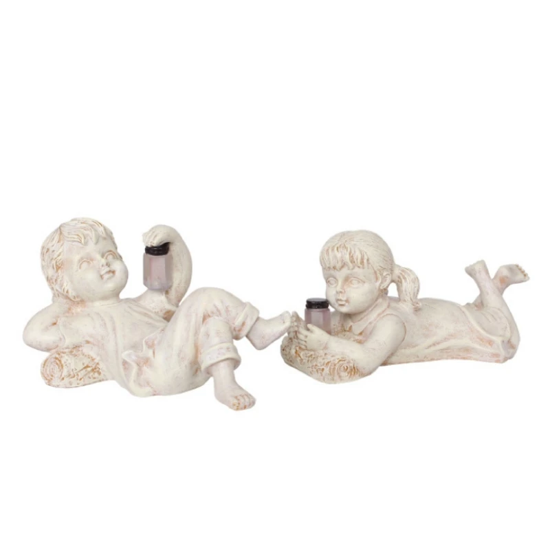 

Solar Sunshine Boy Girl Home Decoration Spot Wholesale Resin Crafts Desktop Ornament - Girl Home Decoration Summer new style