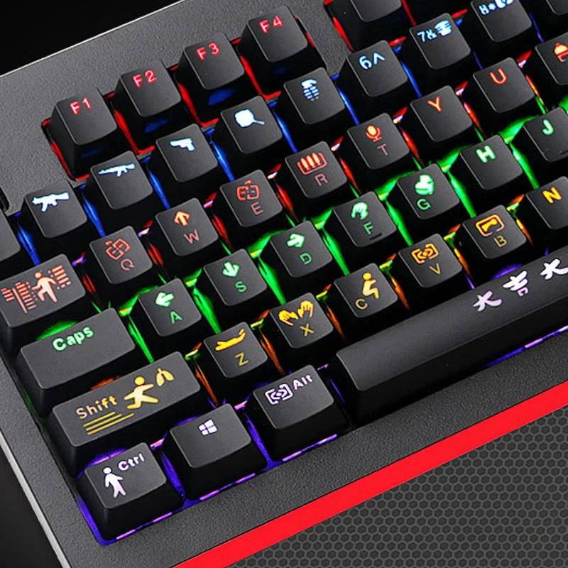 104 Key персонализированный Keycap двухцветный литой под давлением крест вал