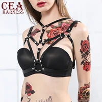 cea women harness gothic leather garter belt sexy body bondage lingerie harajuku erotic accessories cosplay prom suspenders belt