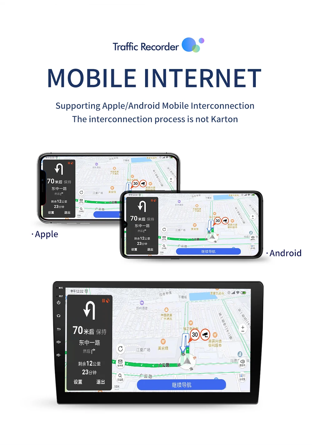 Car Radio Autoradio 10" Android 8.1 Wifi Car Stereo Radio Coche GPS Radio Carro Bluetooth Mirrorlink Samochodowe Reversing Cam