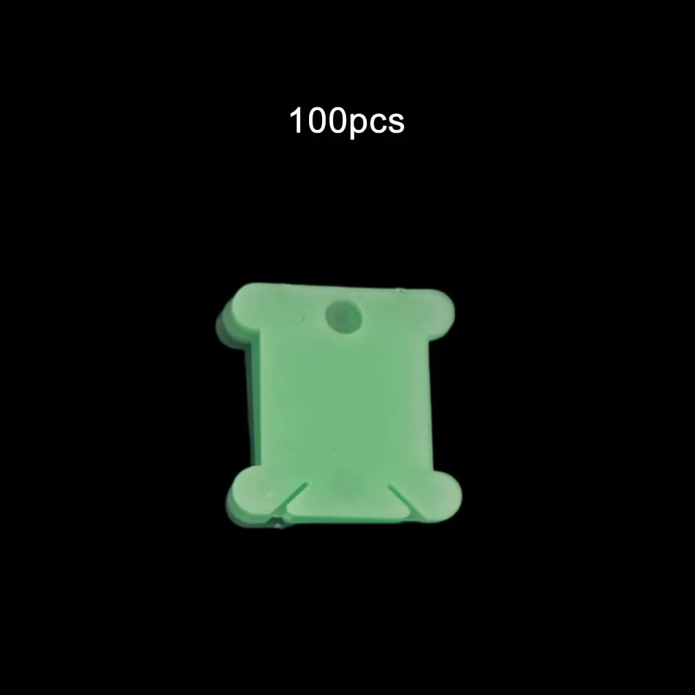 

20/50/100 pcs Plastic Cross Stitch Sewing Tool Winding Board Wire Clamp Holder Storage Wire Coil Embroidery Coil Spool Craft Kit