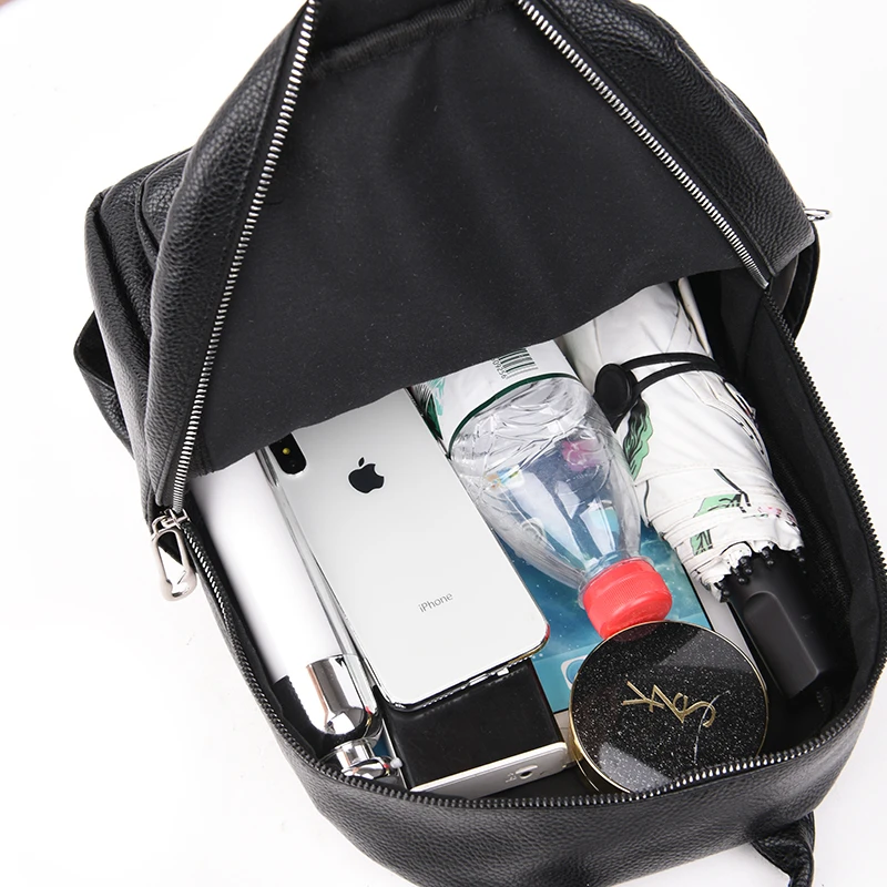 Зимний стильный женский кожаный рюкзак для путешествий школьные сумки девочек