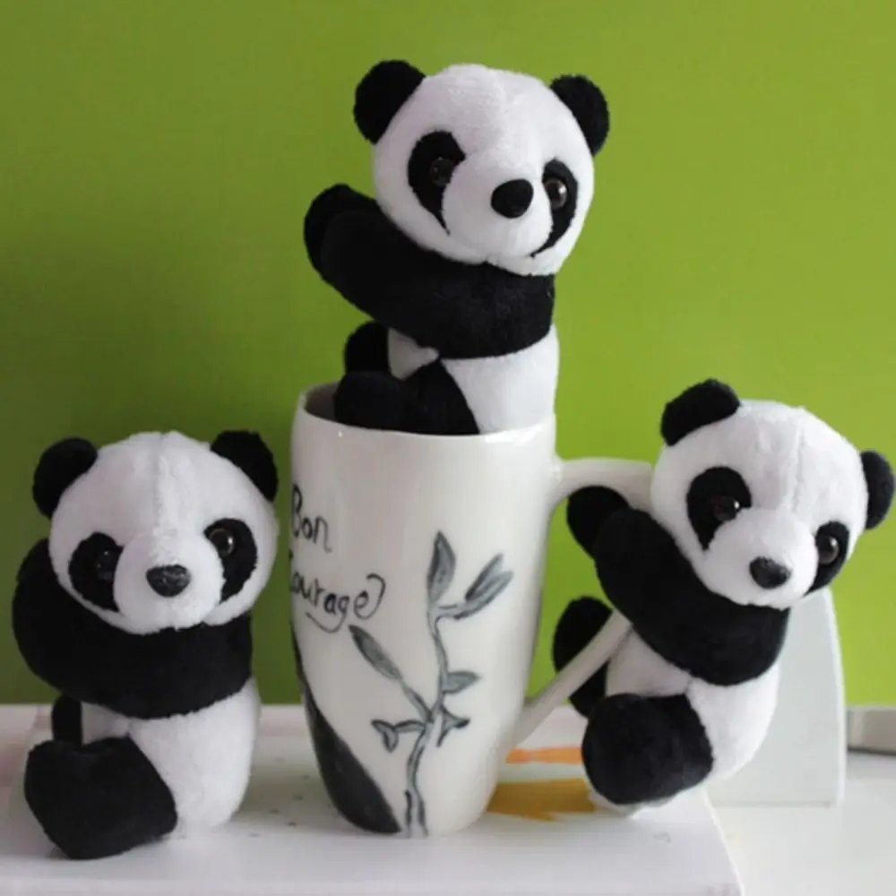 

Children Souvenir Bookmark Notes Stuffed Animal Panda Clip Plush Toys Curtain Clip
