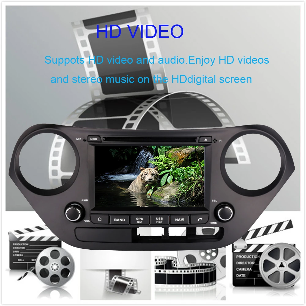 Android 10 0 Восьмиядерный 4G + 64G Автомобильный GPS-навигатор для Hyundai I10/Grand I10 2013-2021 левый