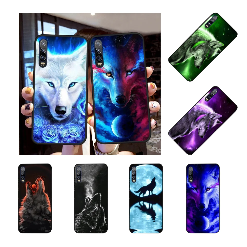 

NBDRUICAI Colorful wolf art Hot Black TPU Soft Phone Case Cover for Huawei P30 P20 P10 P9 P8 Mate 20 10 Pro Lite