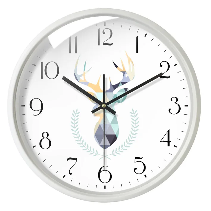 Настенные часы GG50gz простые круглые для гостиной с современным дизайном