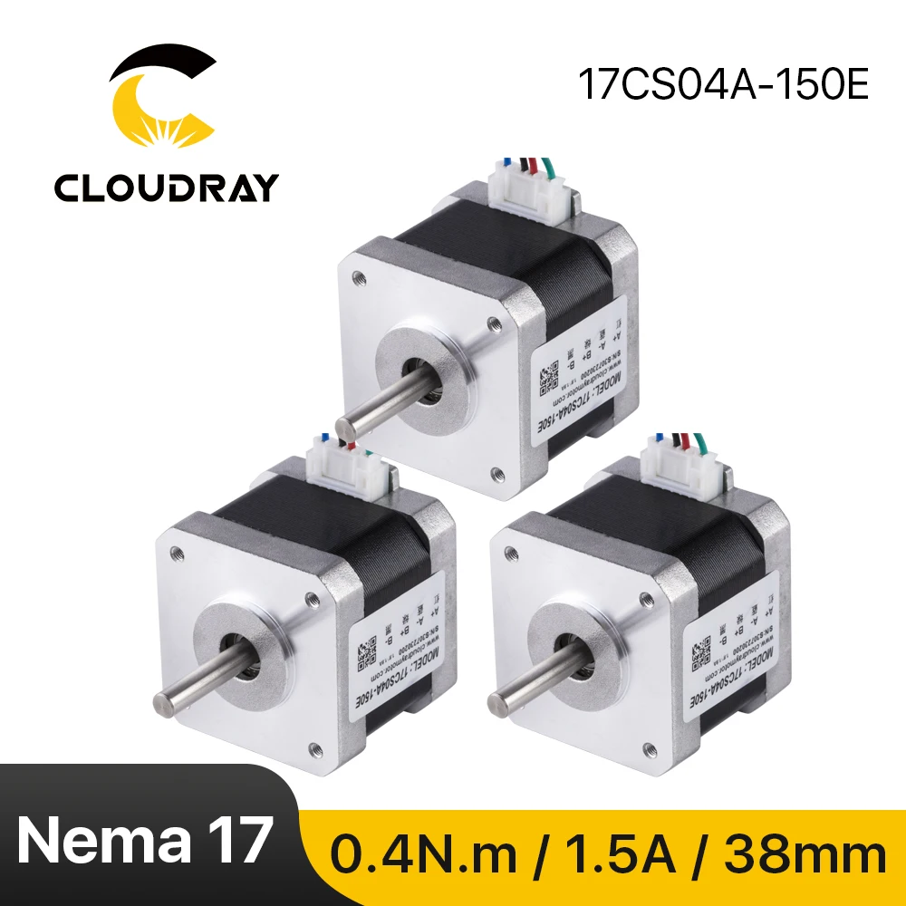 Шаговый электродвигатель Cloudray Nema 17 38 мм 40 нсм 1 5 А двухфазный для гравировально