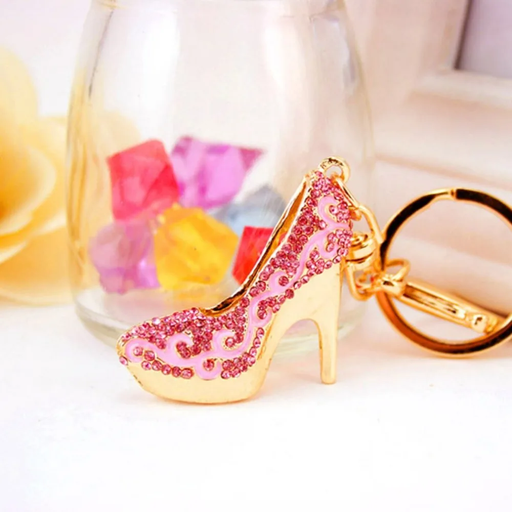 Модный дизайн Креативный брелок для ключей Женская обувь на высоком каблуке