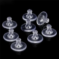 50pcs bag holders stoppers soft nut silicone heavy duty rubber earring backs sleeves