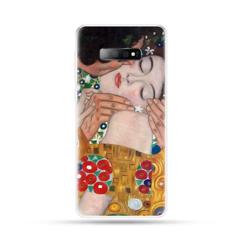 

Gustav Klimt Kiss retro art painting Phone Case For Samsung Galaxy S5 S7 S8 S9 S10 S10e S20 edge plus lite