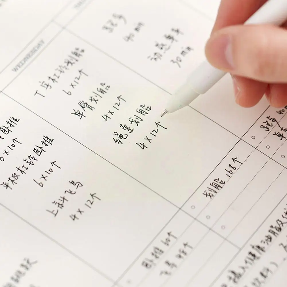

1pcs Daily Work And Study Plan Schedule Portable Memo Notepad Plan School Plan Monthly Supplies Office Daily Stationery K5r1