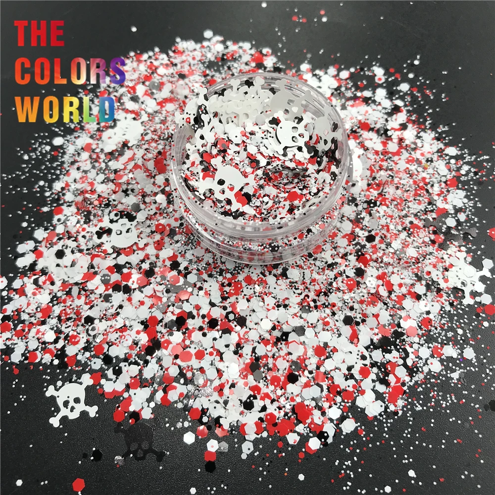TCT-365 ногтей на Хэллоуин Блестящий дизайн ногтей Хэллоуин украшение Смола Искусство на тумблеры и формы ремесло DIY аксессуары фестиваль
