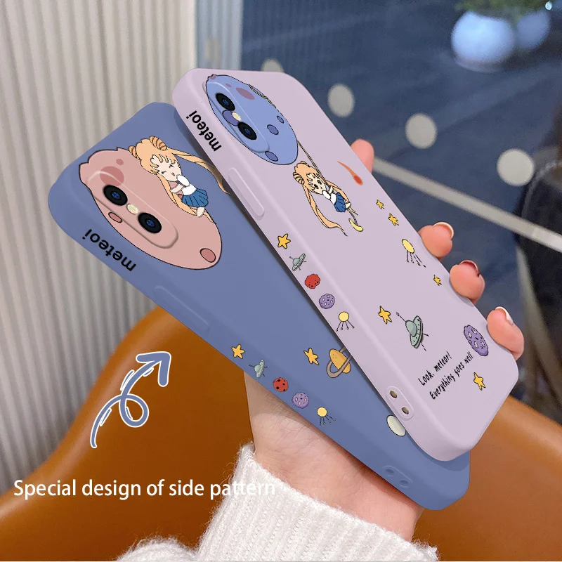 

Pink Ball Girl Phone Case For iPhone X XS XR XSMAX Liquid Silicone Cover